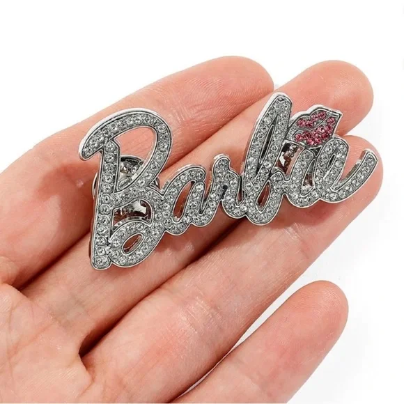 *NEW* Rhinestone Barbie Pin Brooch - Picture 2 of 5